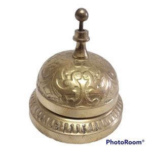 Vintage Bell Solid Brass Hotel Service Desk Victorian Style